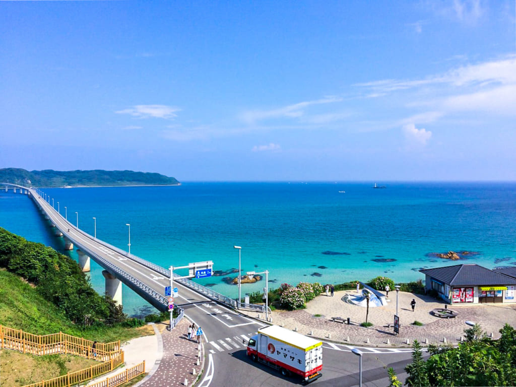 バイク乗りなら一度は行くべき角島大橋 大島大橋 錦帯橋ツーリング キャンプクエスト