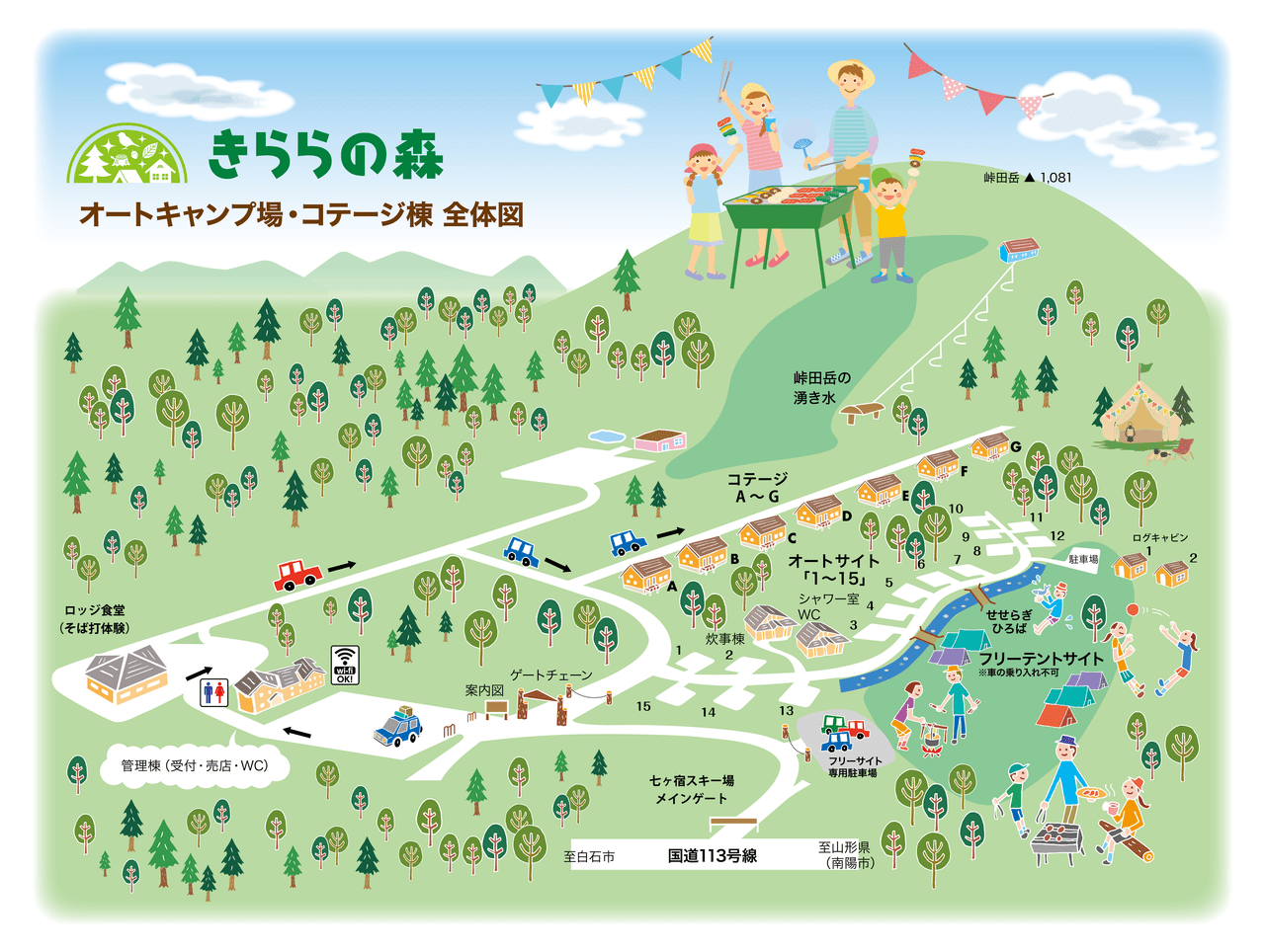 きららの森サイトマップ