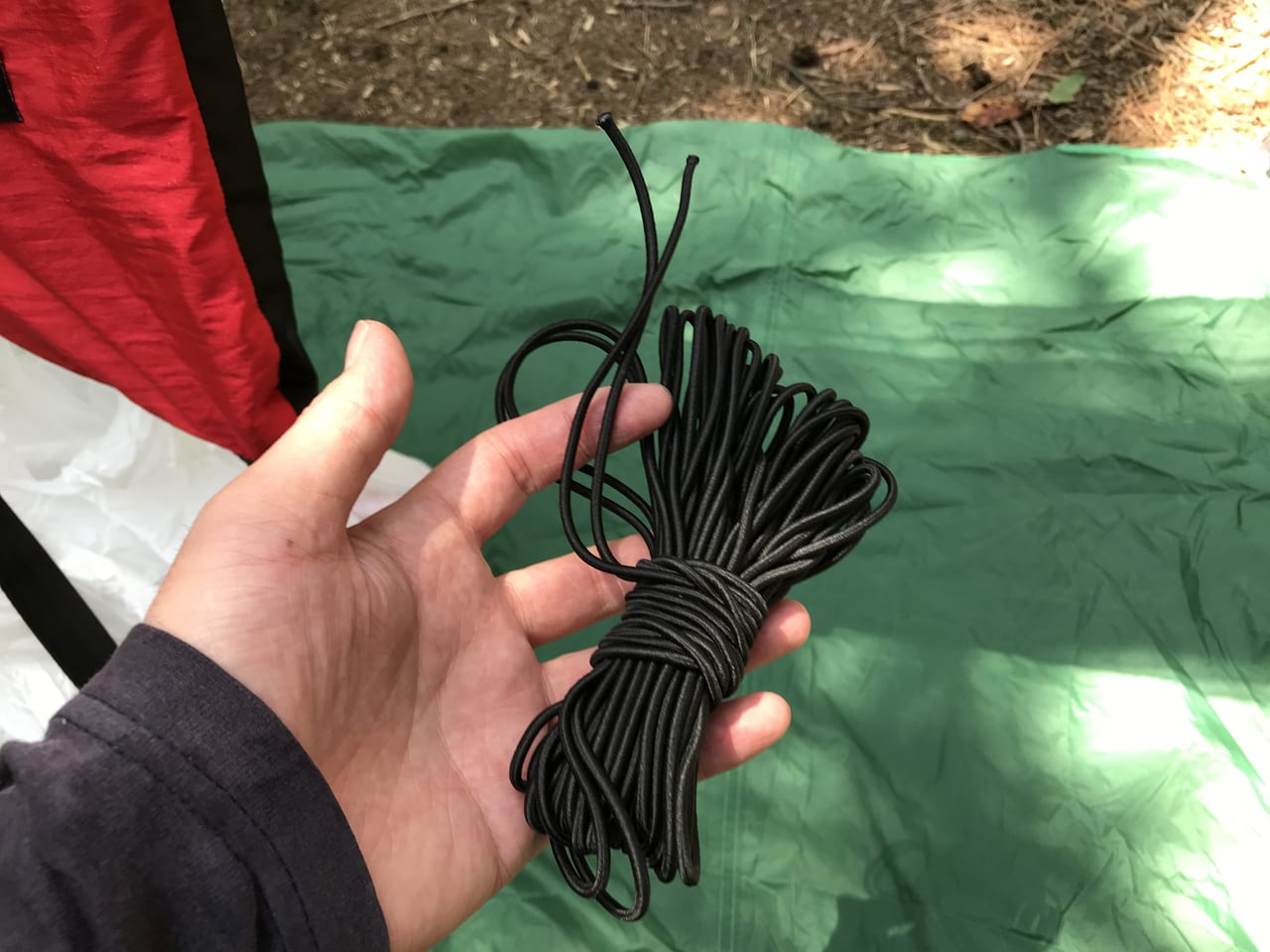 蚊帳吊り用のゴム紐
