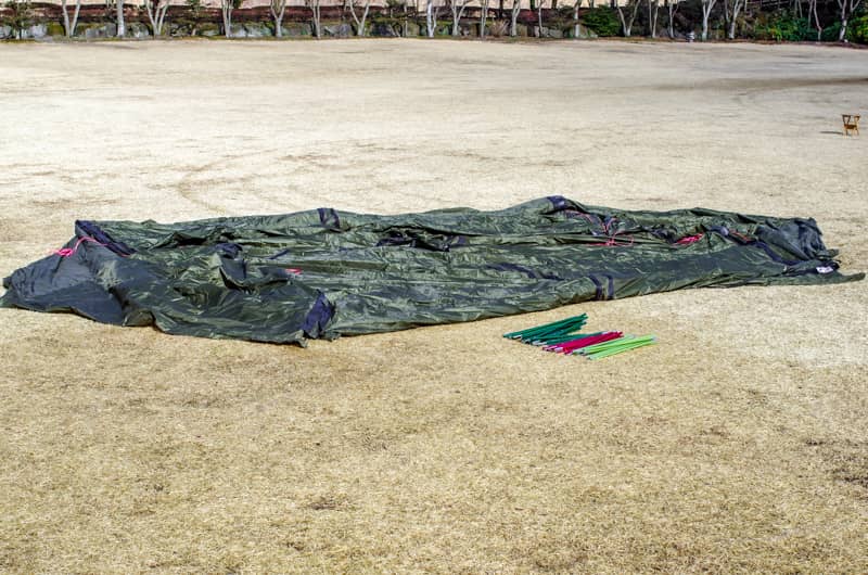 軽くて設営が楽