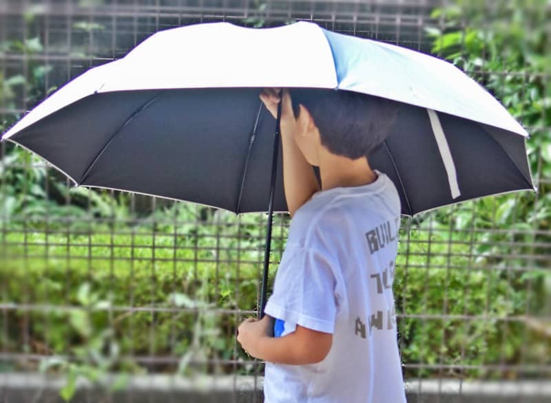 モンベル サンブロックアンブレラ 晴雨兼用 ライトグレー - 小物