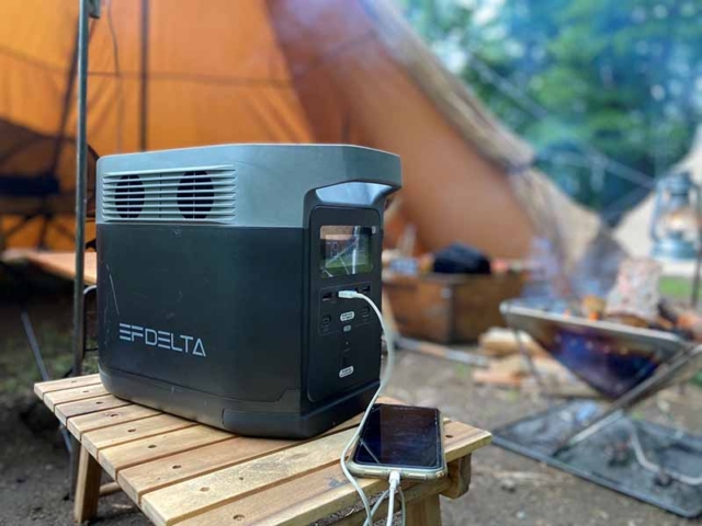 ポータブル電源EFDELTAはキャンプで電力が足りるのか？実験してみた！