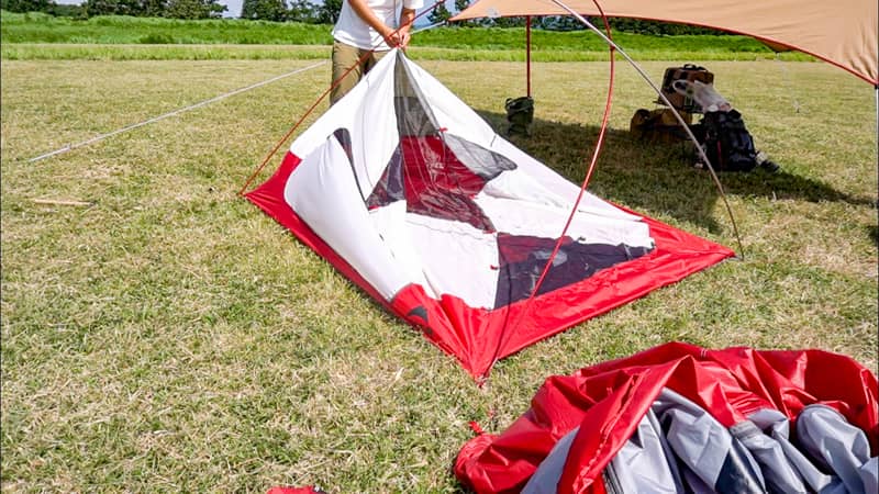 ソロやデュオにおすすめのプロ仕様テント！MSRエリクサー3をキャンプで 