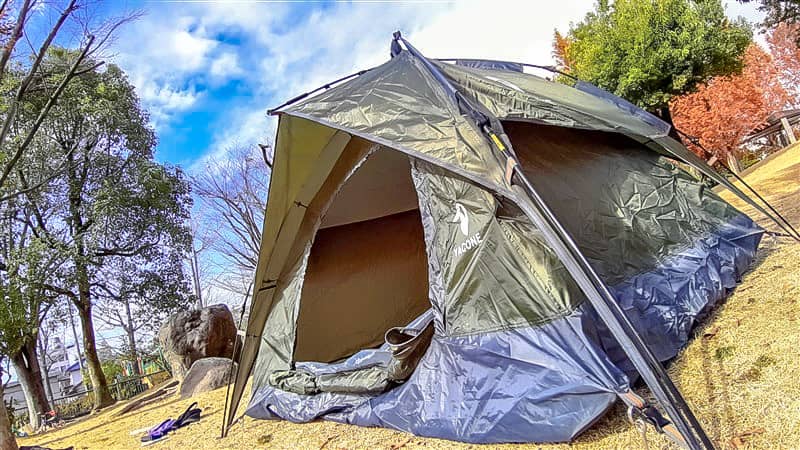 YACONE テント 数秒設営 ワンタッチテント 3人用 二重層 キャンプ