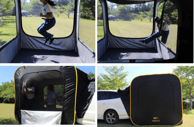 MOGICS カースル 車直結型テント 未使用 カースル 車連結テント 車中泊 