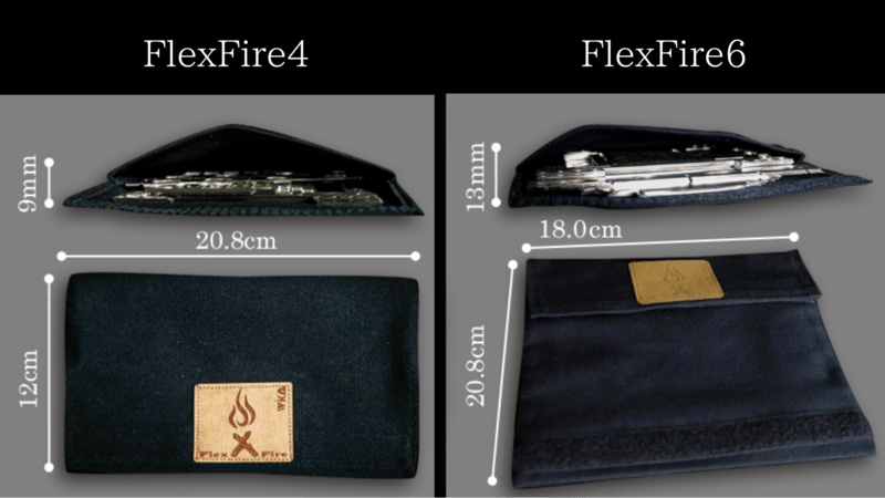 FlexFireの収納サイズ