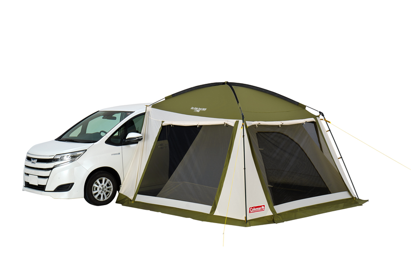コールマンが提案するコンビニエンスキャンプとは 1幕2役のシェード テント2つを発売 キャンプクエスト