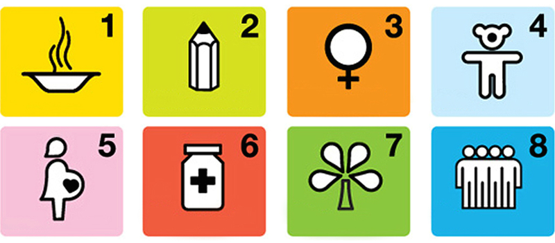 MDGsの8つの目標