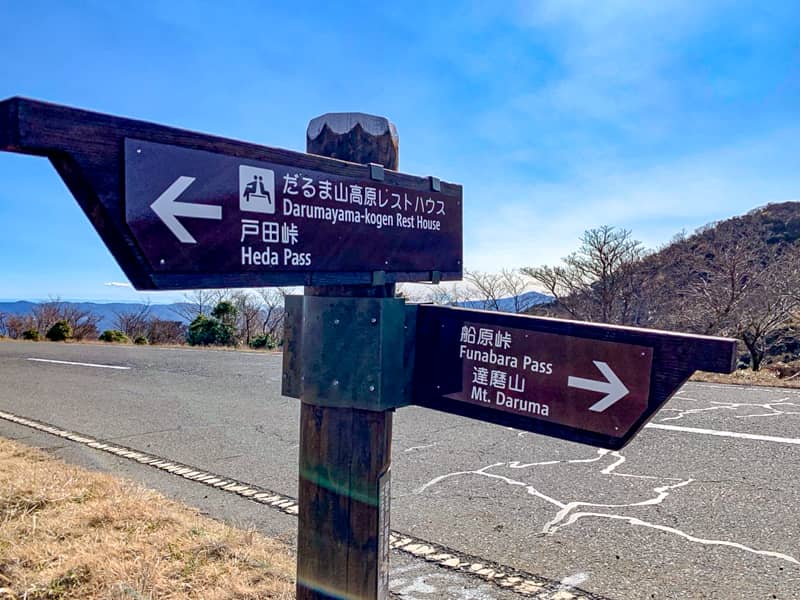 「達磨山」登山コース