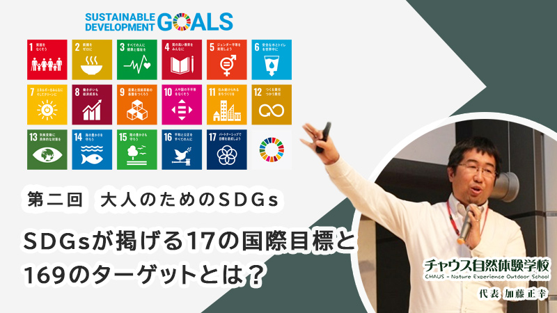 【大人のためのSDGs 第二回】SDGsが掲げる17の国際目標と169のターゲットとは？