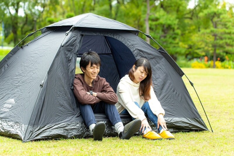 ソロキャンプにおすすめ！OUTDOOR PRODUCTS ワンタッチテントレビュー 