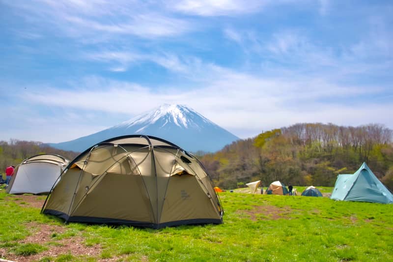 キャンプ場を選ぶテント
