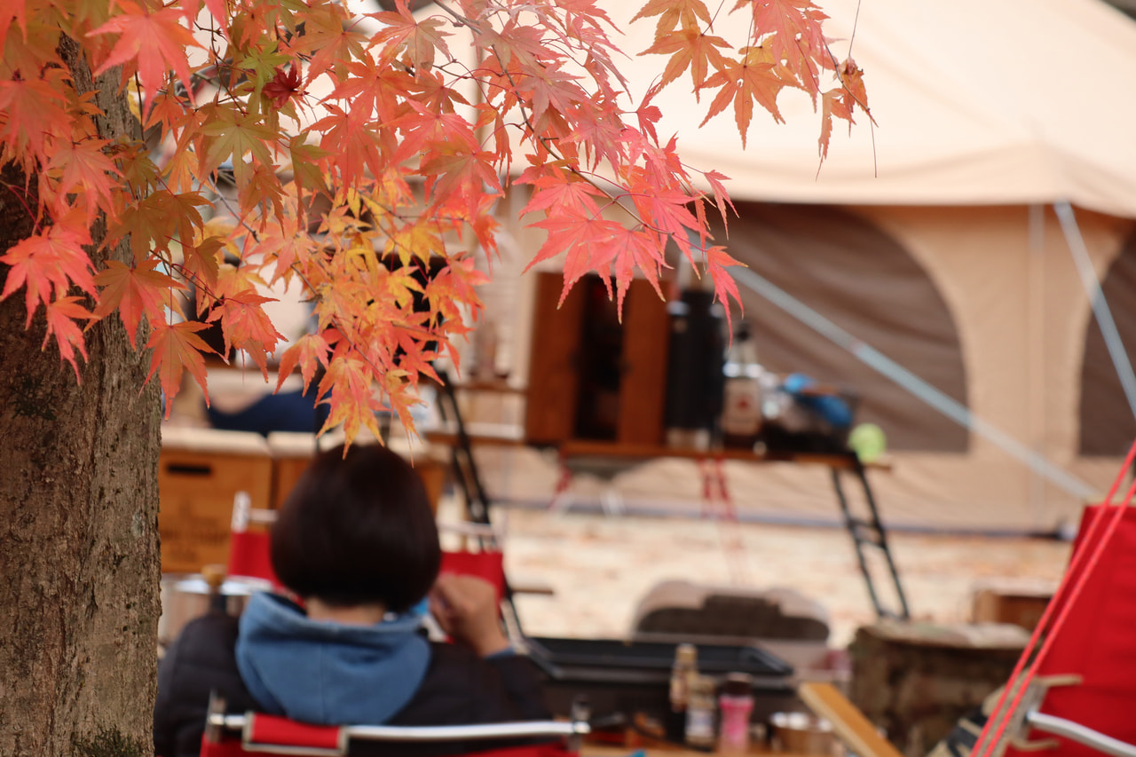 秋キャンプのイメージ写真