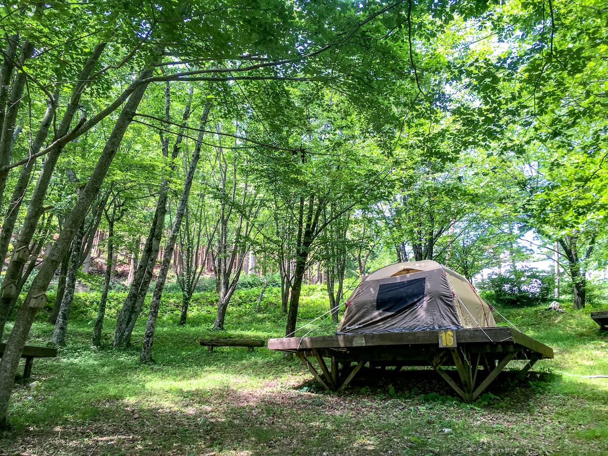【岩手県の無料キャンプ場】黄金山キャンプ場は木漏れ日が美しい自分時間を満喫できる場所