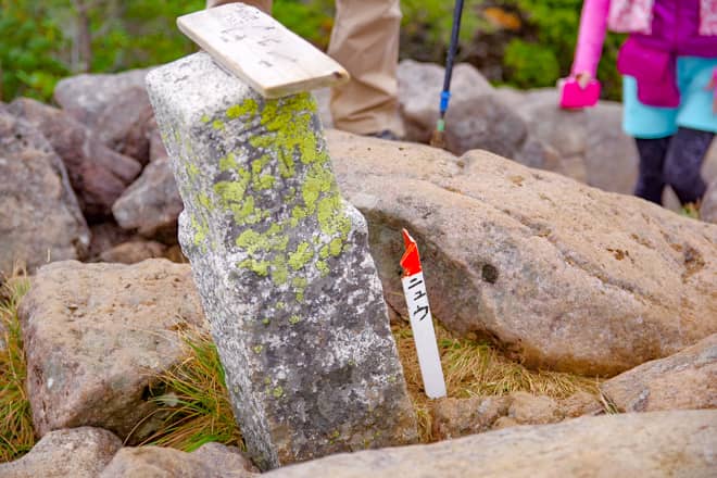 にゅう山頂です。標高2352メートル。