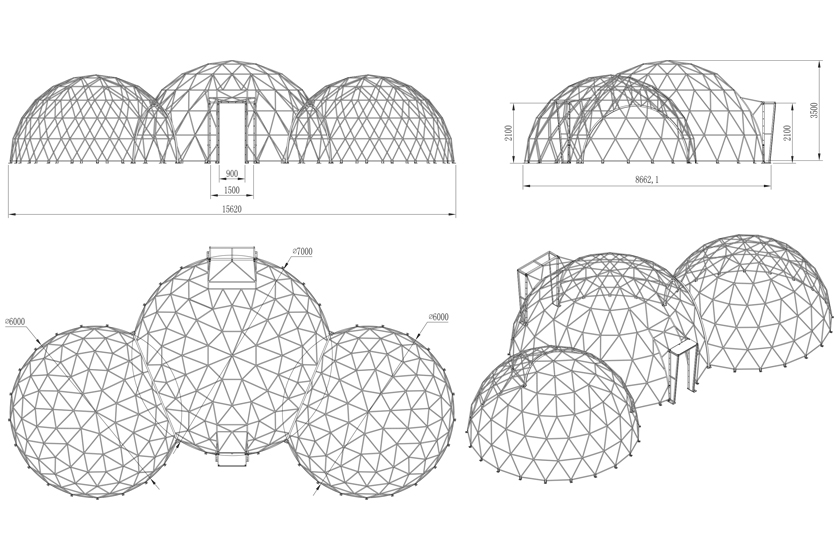トリプルドームテント (6)