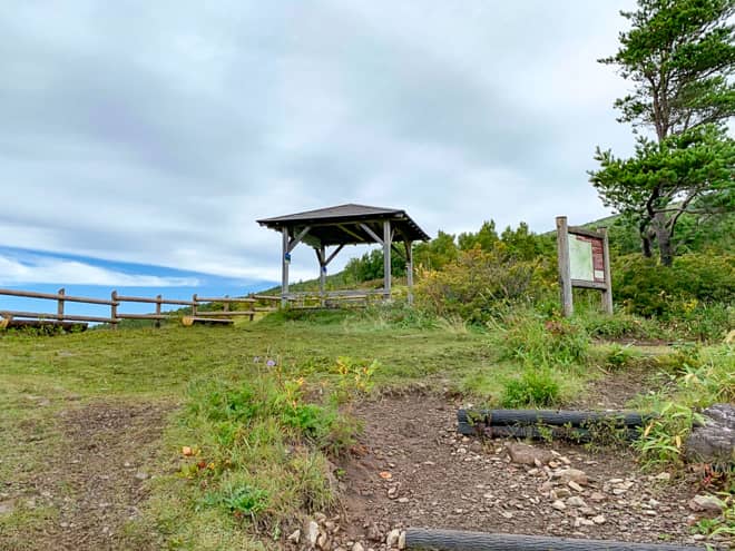 展望台のある東屋に到着です