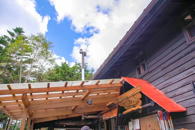 山小屋が充実していて便利