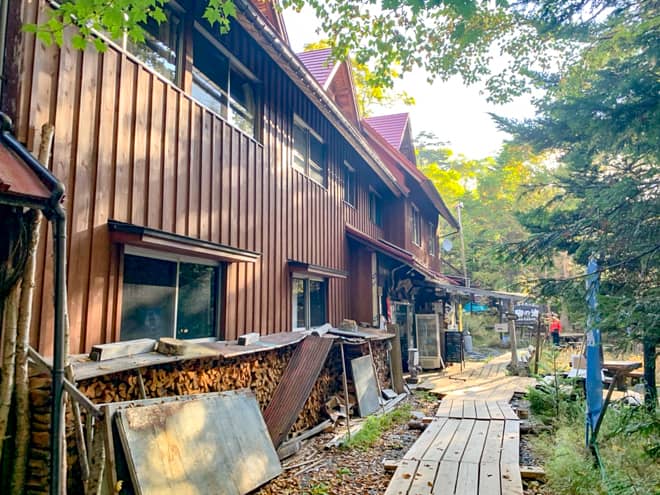 青苔荘は苔の森にある