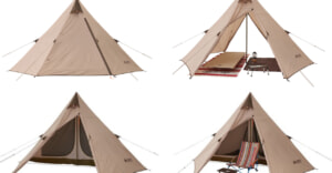 リビングと寝室を分けられる！LOGOSからソロキャンプに最適なワンポールテントが新発売！