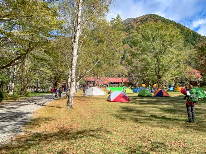 「徳沢キャンプ場」のサイトレビュー