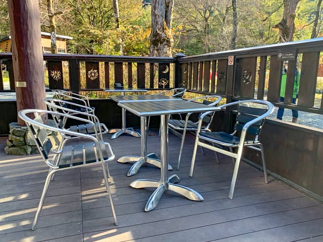 みちくさ食堂はオシャレなテラスがある