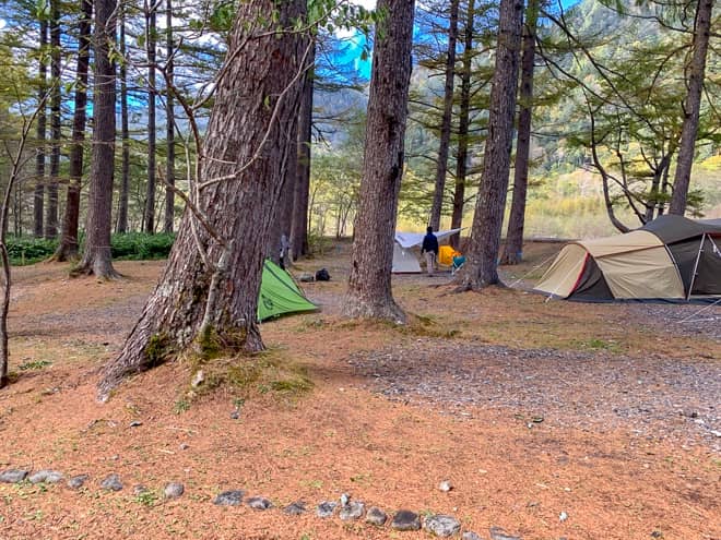 大型テントやタープの利用は控えたほうが良い