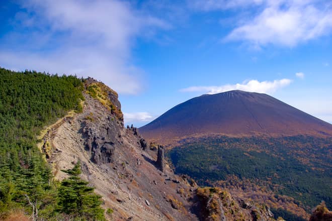 槍ヶ鞘は浅間山外輪山の小ピーク（頂上