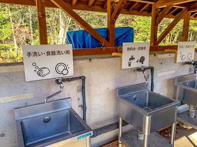 登山客が多いキャンプ場だけあって