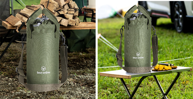 Best-online-帆布製ランタンケースのグリーン