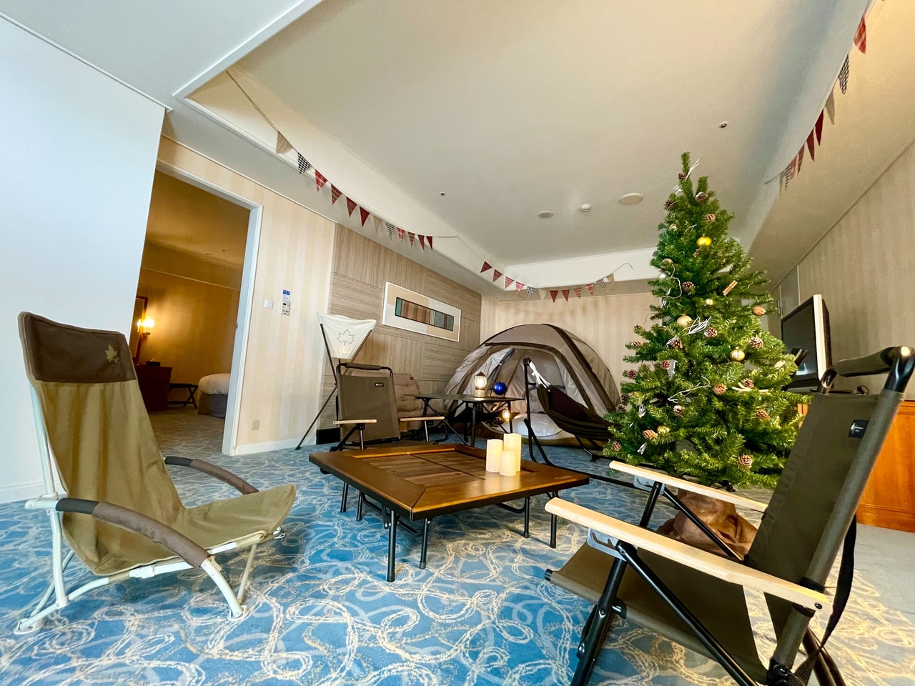 クリパにおすすめ！神戸ポートピアホテルに期間限定「クリスマスグランピングルーム」登場！