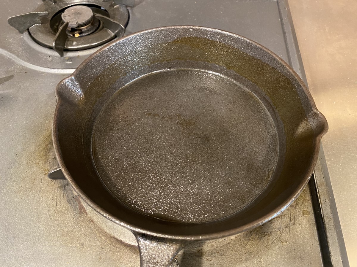 シーズニングに失敗したスキレット