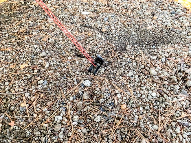 ペグの刺さり具合は？