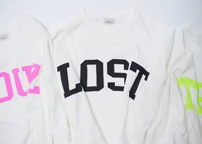 他には秋冬にかけての長袖Tシャツを準備してます