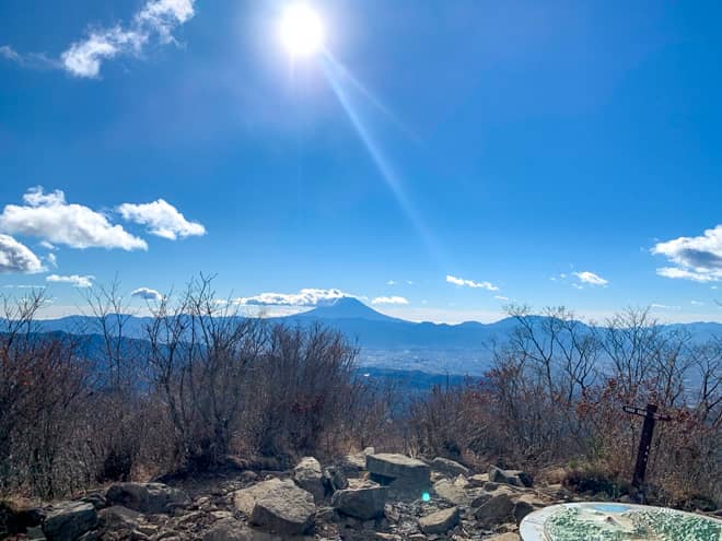 南東方向からは富士山がばっちり見えます