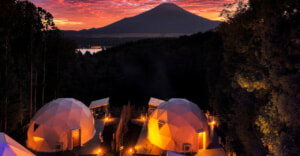 富士山を望むプライベートグランピング施設で特別なスキンケア体験はいかが？