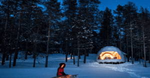 雪上グランピングと温泉を満喫「白馬樅の木ホテル」内に防寒性の高いグランピングテントが登場