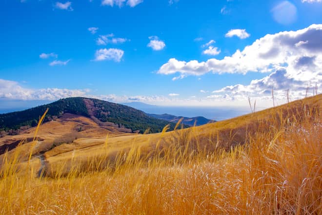 三筋山には周りを遮る木々が殆どなく