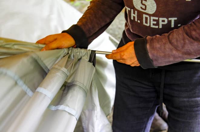 設営に癖がある