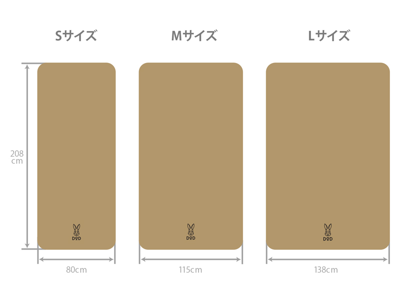 ソトネノキワミ サイズ別大きさ