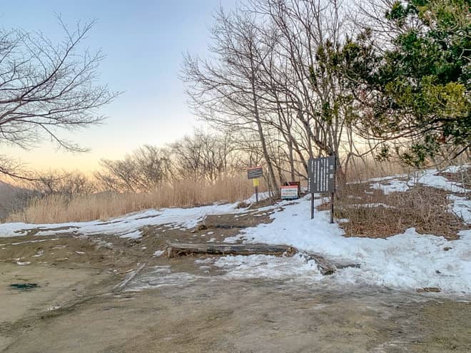 「鉄砲木の頭」登山コース