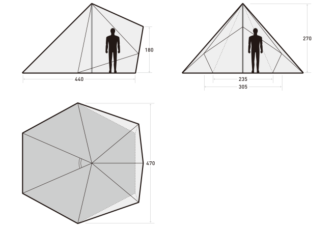 モーニンググローリーのサイズ