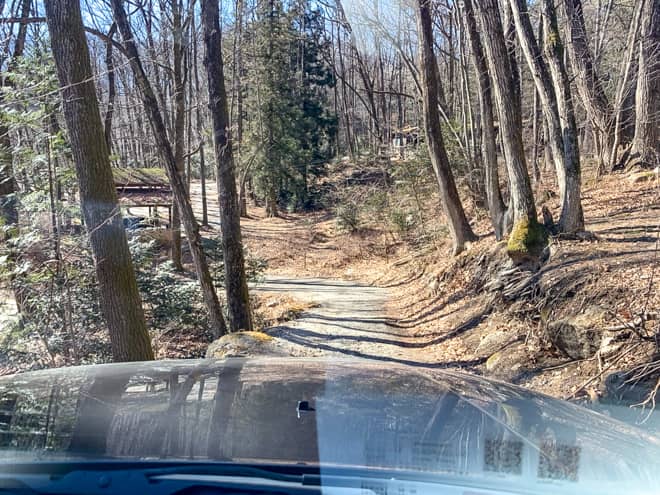 リバーサイトへ続く道はかなり過酷