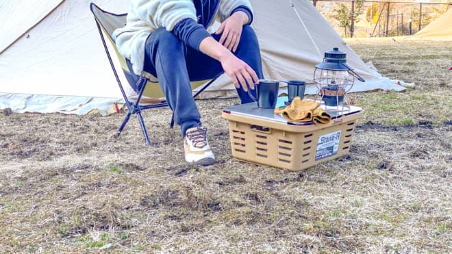 ローテーブルとして使う