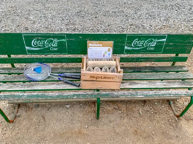 今流行りのモルックも