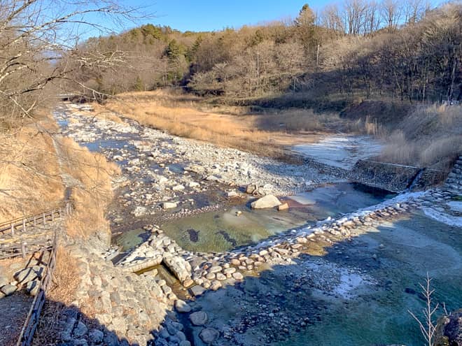川遊びができる