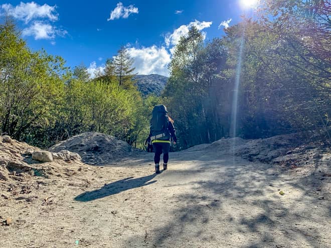 明神に近づくにつれ