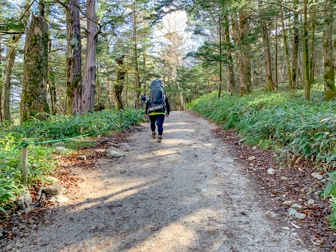 河童橋から徳澤～横尾を往復するコース