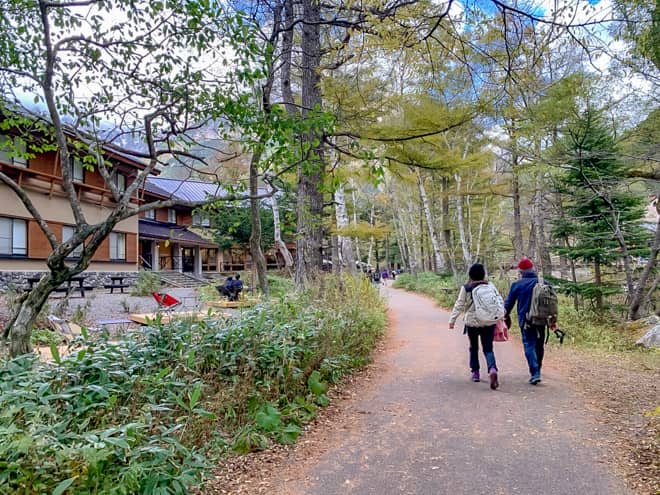 河童橋が見えてきました