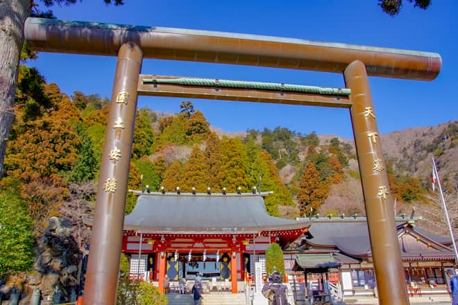 阿夫利神社下社の鳥居です